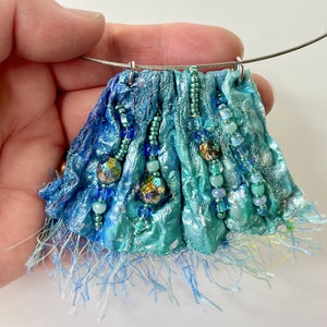 ocean inspired art jewelry necklace