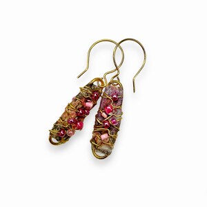 art jewelry paper dangle earrings