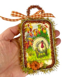 Vintage Thanksgiving turkey ornament