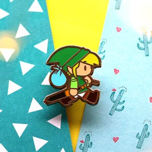Blonde Heroic Elf Chibi Enamel Pin | Fantasy-Inspired Art