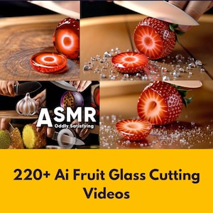 200+ Ai Glass Cutting Videos PLR MRR for passive income