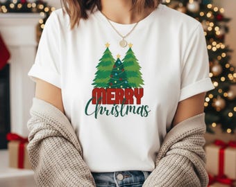 Preppy Christmas Tree and Bow PNG - Coquette-Inspired Shirt Design (Digital Download)
