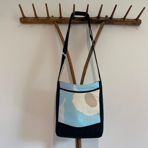 Finn Light Blue Up Close Bloom Crossbody Bag
