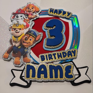 Paw Patrol Custom Cake Topper