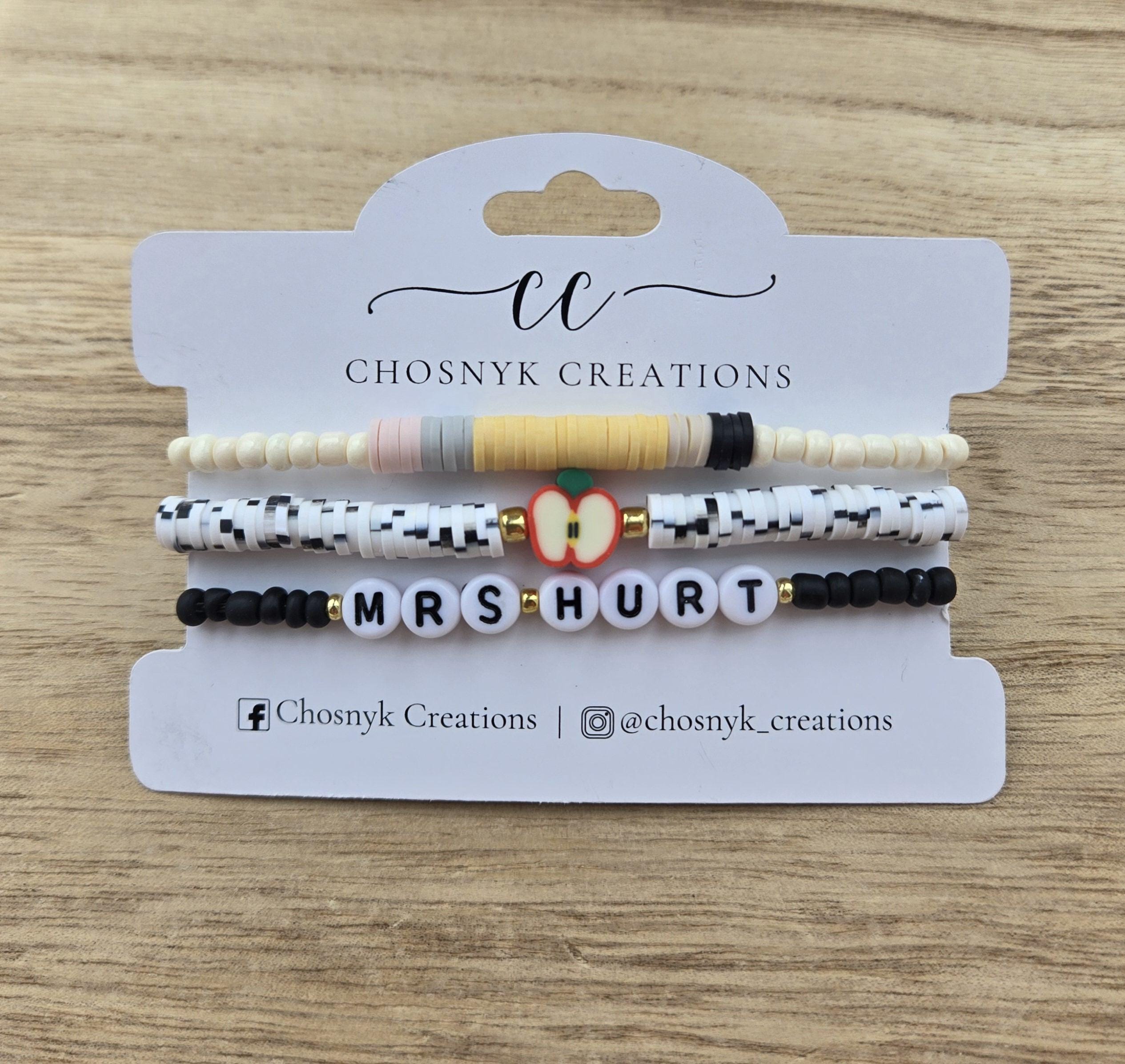 Braccialetto Regalo Per Insegnanti 'You Always Bee My Favorite Teacher' - Argento, Regolabile, Con Sacchetto Di Velluto
