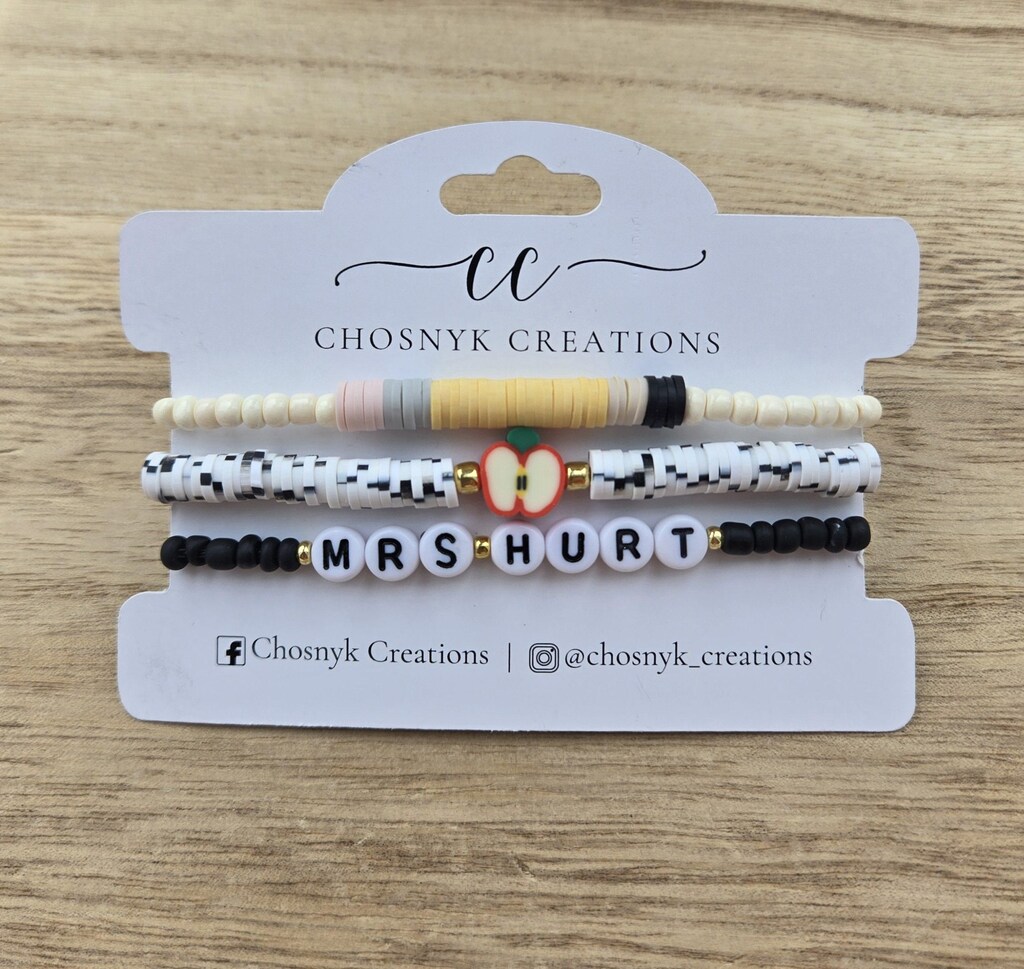 Braccialetto Regalo Per Insegnanti 'You Always Bee My Favorite Teacher' - Argento, Regolabile, Con Sacchetto Di Velluto