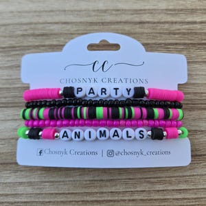 Party Animals Bracelets - Set of 5