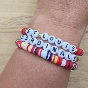St. Louis Cardinals Bracelets - Set of 3