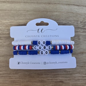 Go Cubs Go Armband - Set med 3