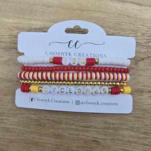 Iowa State University Bracelets - Set of 5