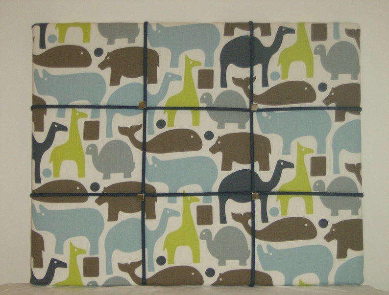 Animal print memo board, 16 x 20 image 1