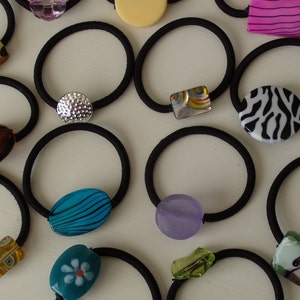 Set of 6 ponytail holders, designers choice