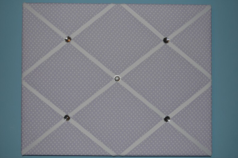 Purple With White Polka Dot French Memo Board 16 X 20 Etsy