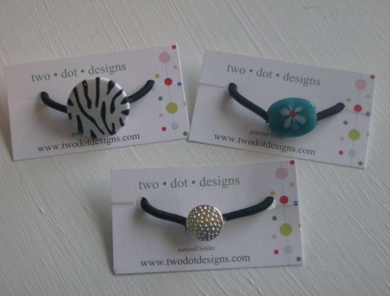 Set of 3 ponytail holders designers choice