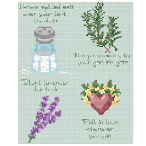 Digital Cross Stitch Pattern - Practical Magic Quote