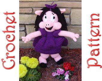 Petunia Pig a Crochet Pattern by Erin Scull