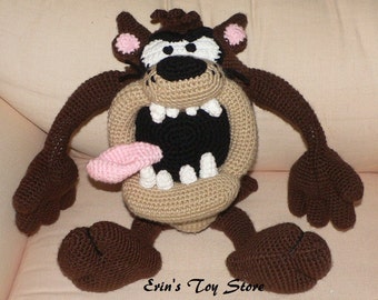 Tasmanian Devil a Crochet Pattern by Erin Scull - Etsy