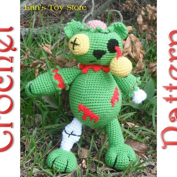 Zombie Bear A Crochet Pattern by Erin Scull