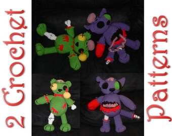 Double Zombie Attack 2 Crochet Patterns by Erin Scull