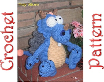Snuggles the Dragon A Crochet Pattern by Erin Scull