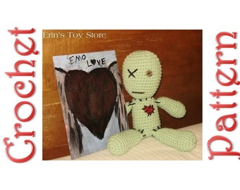 Emo Voodoo Doll a Crochet Pattern by Erin Scull