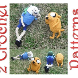 Jake y Finn 2 patrones de crochet de Erin Scull