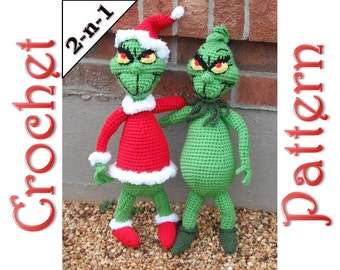 Mr. Grouch A 2-in-1 Crochet Pattern by Erin Scull