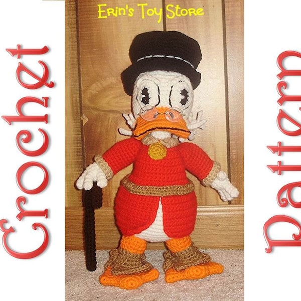 Uncle Scrooge a Crochet Pattern by Erin Scull