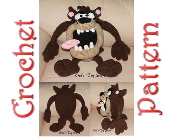 Tasmanian Devil a Crochet Pattern by Erin Scull