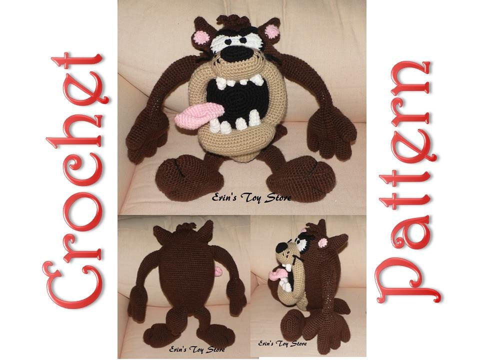Tasmanian Devil a Crochet Pattern by Erin Scull