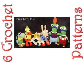 Rocko's Team 6 Crochet Patterns by Erin Scull