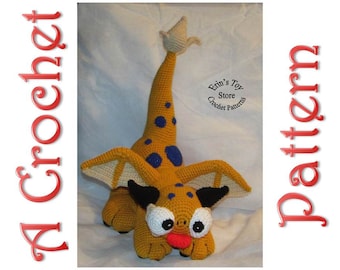 Sunshine the Biggie Dragon Mon a Crochet Pattern by Erin Scull