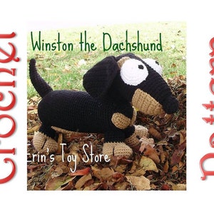 Winston, o Dachshund e seus amigos, um padrão de crochê 3 em 1 de Erin Scull