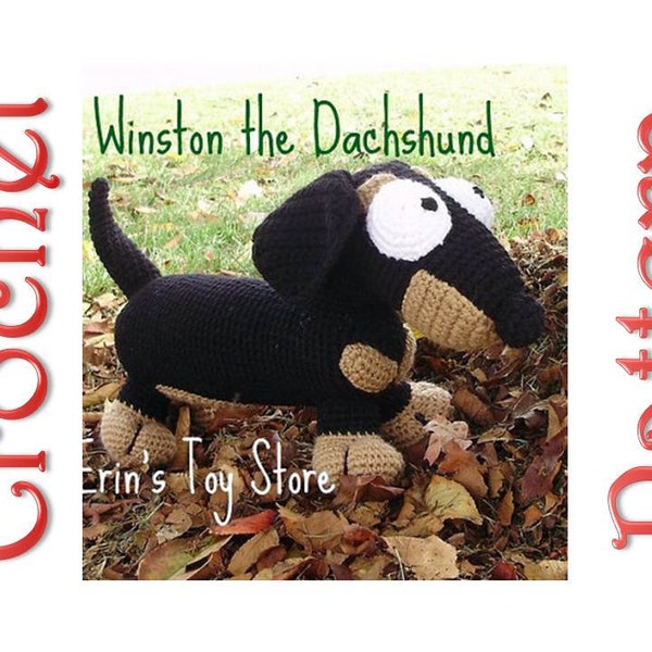 Winston the Dachshund and His Friends A 3-in-1 Crochet Pattern by Erin Scull