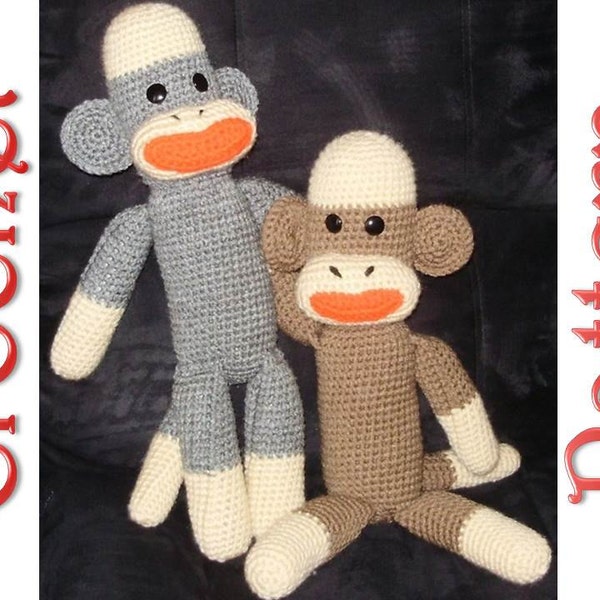 Sock Monkey A Crochet Pattern by Erin Scull