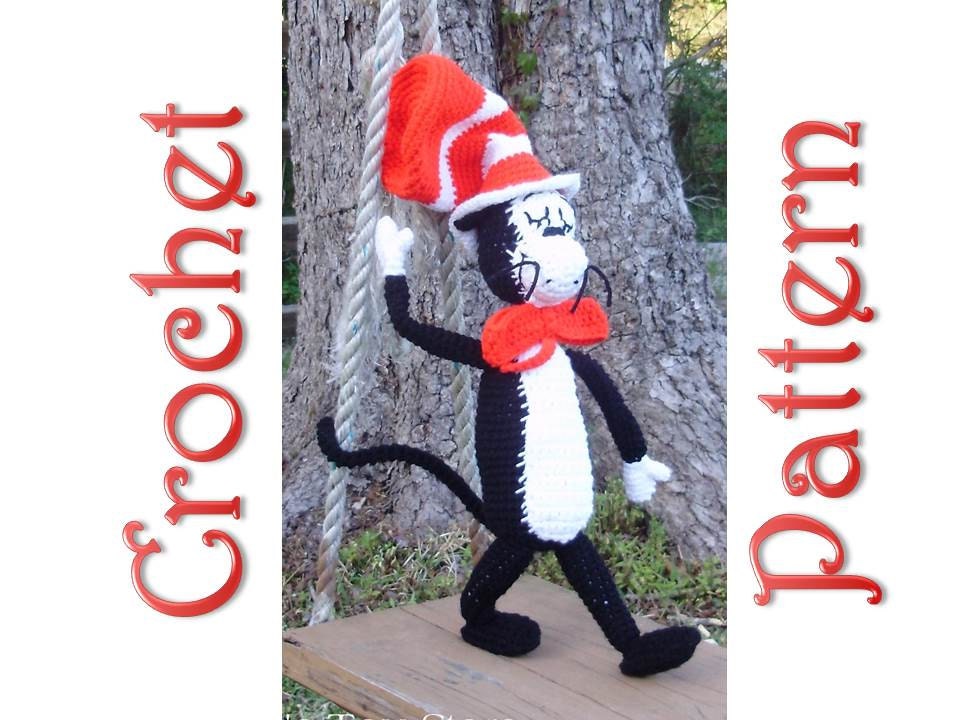 Cat in the Hat A Crochet Pattern by Erin Scull Etsy