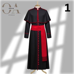 Limited Edition Traditional Catholic Priest Cassock – Custom Liturgical Clergy Robe – Church Vestment with Free Sash – Made to Order