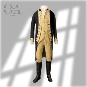 18th-Century Military Officer Coat – Revolutionary War Uniform Jacket | George Washington Cosplay | Historical Reenactment Costume