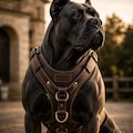 Personalized Full Grain Leather Dog Harness | Handmade for Large Breeds product logo
