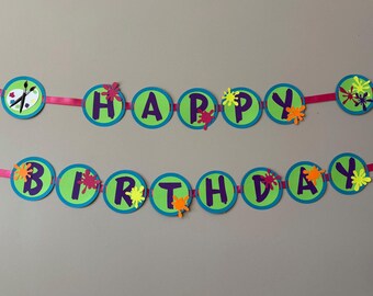 Art Paint Happy Birthday Banner