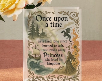 Once Upon a Time Book Vase, Officially Licensed Throne of Glass Gift, Sarah J. Maas Quote, Aelin Celaena Sardothien Book Vase, Bookish Vase