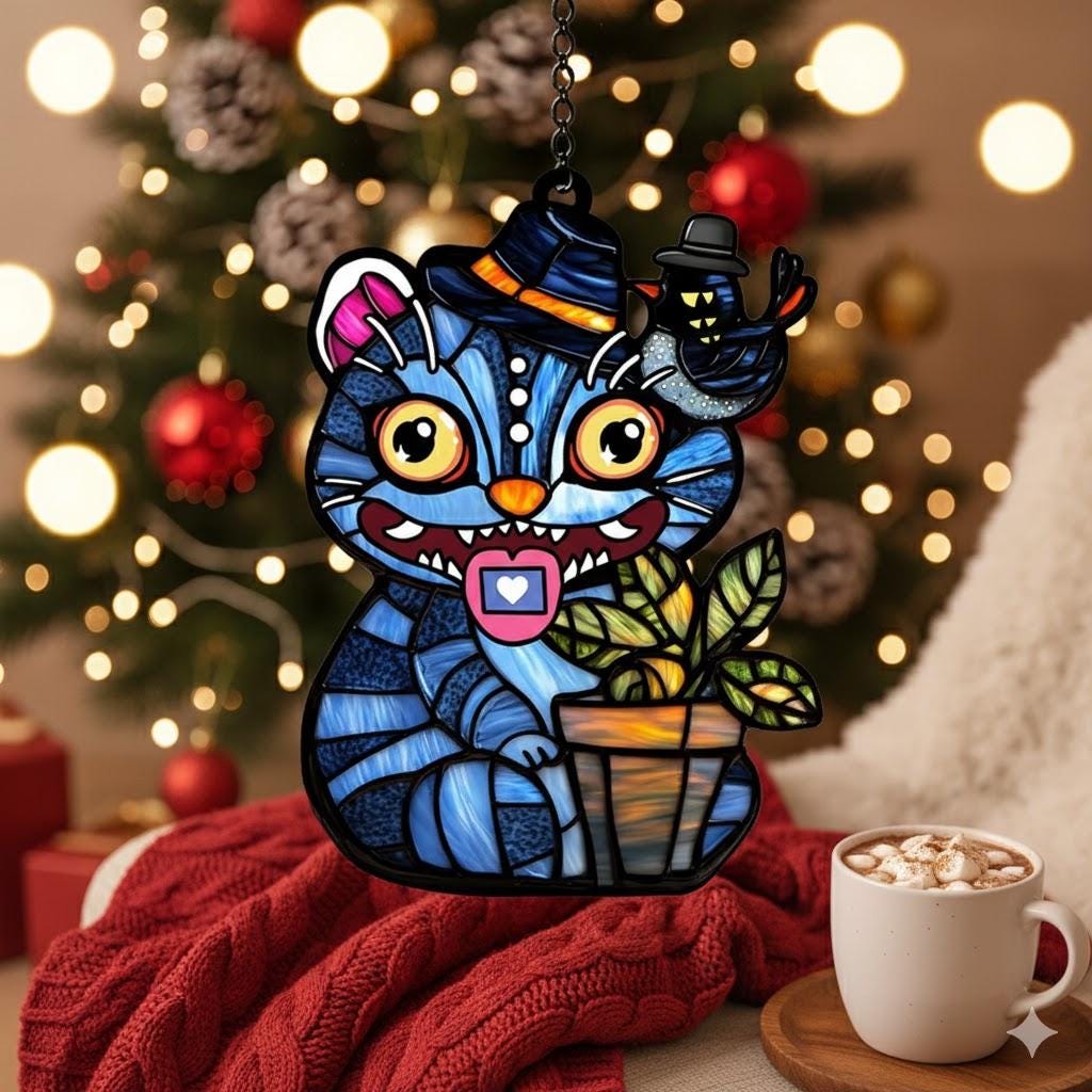 KPOP Derpy Tiger Acrylic Suncatcher 2025, Demon Hunters Window