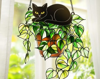 Vaso Per Piante A Forma Di Gatto Nero – Decorazione Da Giardino E Interni – 31,8x14,2x19,8 Cm – Regalo Amanti Gatti