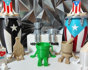 Puerto Rico Buddy Mini – Articulated Island Figurine, Collectible Souvenir Gift