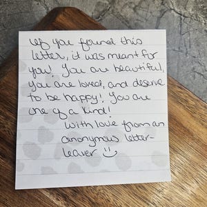 Anonymous handwritten letter-revenge, prank, hate mail, drama, love