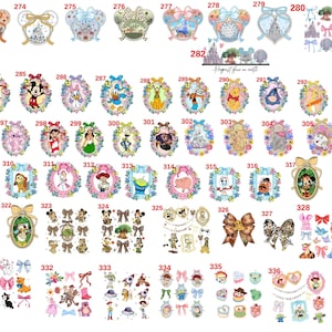 K&ouml;nnte beinhalten: Eine Sammlung von Aufklebern und Schleifen zum Thema Disney. Die Aufkleber zeigen verschiedene Charaktere wie Micky Maus, Winnie Puuh und Prinzessinnen. Die Schleifen sind in verschiedenen Farben und Mustern erh&auml;ltlich, einschlie&szlig;lich Tiermotiven.