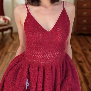 Handmade Crochet Sleeveless Dress: Floral Festival Outfit