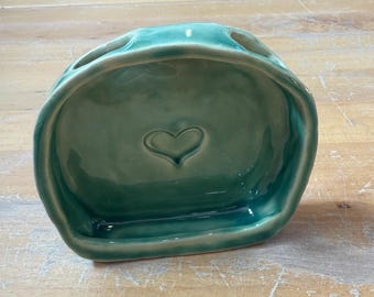 Porta spazzolino in ceramica