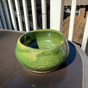 Olive Green Ceramic Bowl