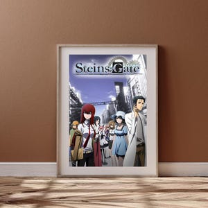 Steins;Gate Digital Art Print, Steins;Gate Poster, Sci-Fi Anime Wall Decor, Time Travel Poster, Otaku Gift, Steins;Gate Poster Wall Art
